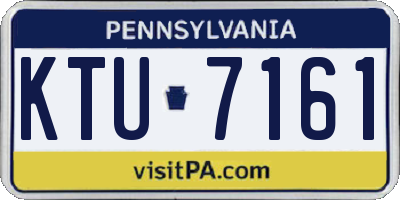 PA license plate KTU7161