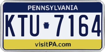 PA license plate KTU7164