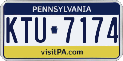 PA license plate KTU7174