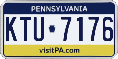 PA license plate KTU7176