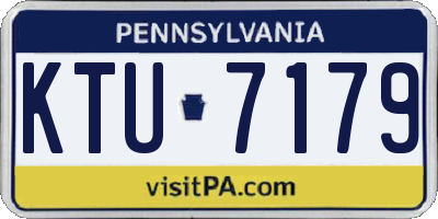 PA license plate KTU7179