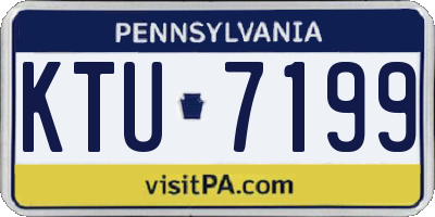 PA license plate KTU7199