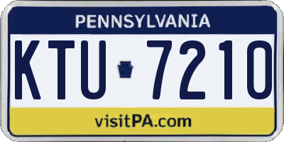PA license plate KTU7210
