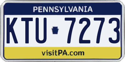 PA license plate KTU7273