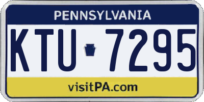 PA license plate KTU7295