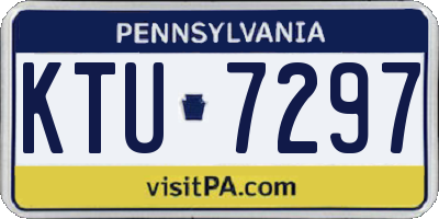 PA license plate KTU7297