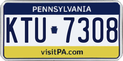 PA license plate KTU7308