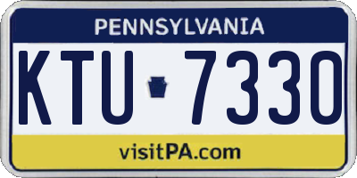 PA license plate KTU7330