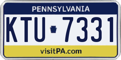PA license plate KTU7331