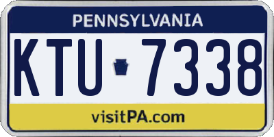 PA license plate KTU7338