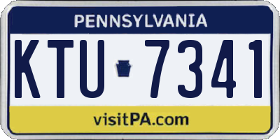 PA license plate KTU7341