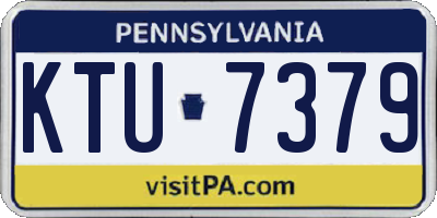 PA license plate KTU7379