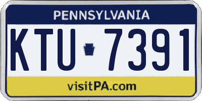 PA license plate KTU7391