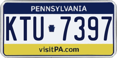 PA license plate KTU7397