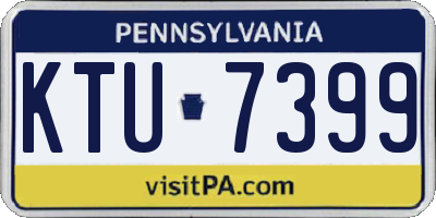 PA license plate KTU7399