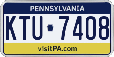 PA license plate KTU7408