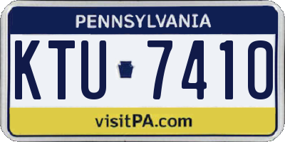 PA license plate KTU7410