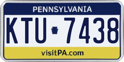 PA license plate KTU7438