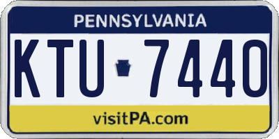 PA license plate KTU7440