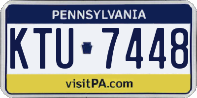 PA license plate KTU7448