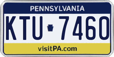 PA license plate KTU7460
