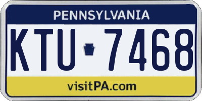 PA license plate KTU7468