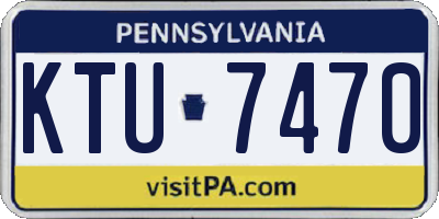 PA license plate KTU7470