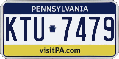 PA license plate KTU7479