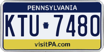 PA license plate KTU7480