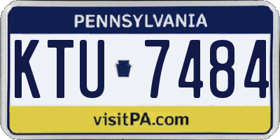 PA license plate KTU7484