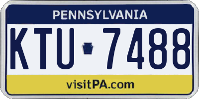 PA license plate KTU7488