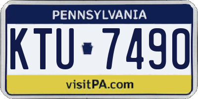 PA license plate KTU7490