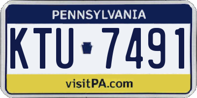 PA license plate KTU7491