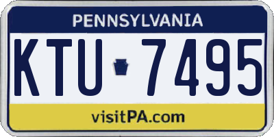 PA license plate KTU7495