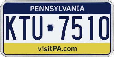 PA license plate KTU7510