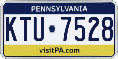 PA license plate KTU7528