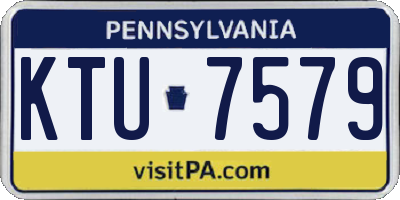 PA license plate KTU7579