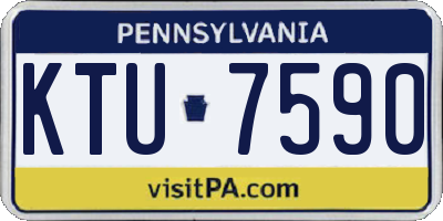 PA license plate KTU7590