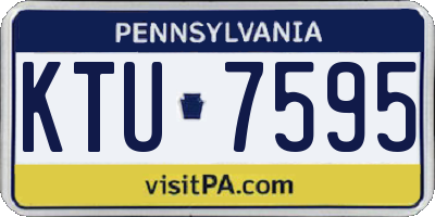 PA license plate KTU7595