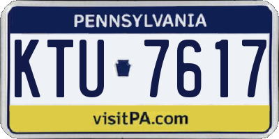 PA license plate KTU7617