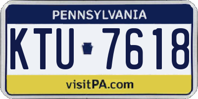PA license plate KTU7618