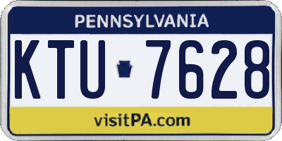 PA license plate KTU7628