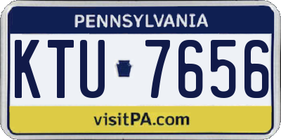PA license plate KTU7656