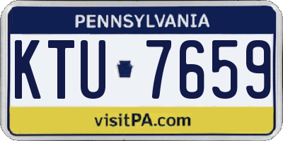 PA license plate KTU7659