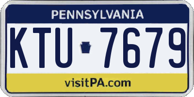 PA license plate KTU7679