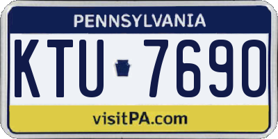 PA license plate KTU7690