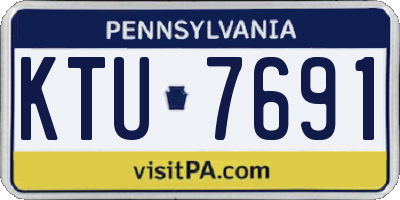 PA license plate KTU7691