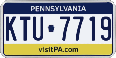 PA license plate KTU7719