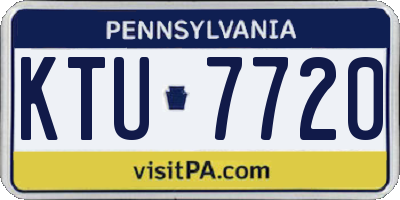PA license plate KTU7720