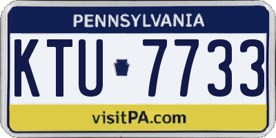 PA license plate KTU7733